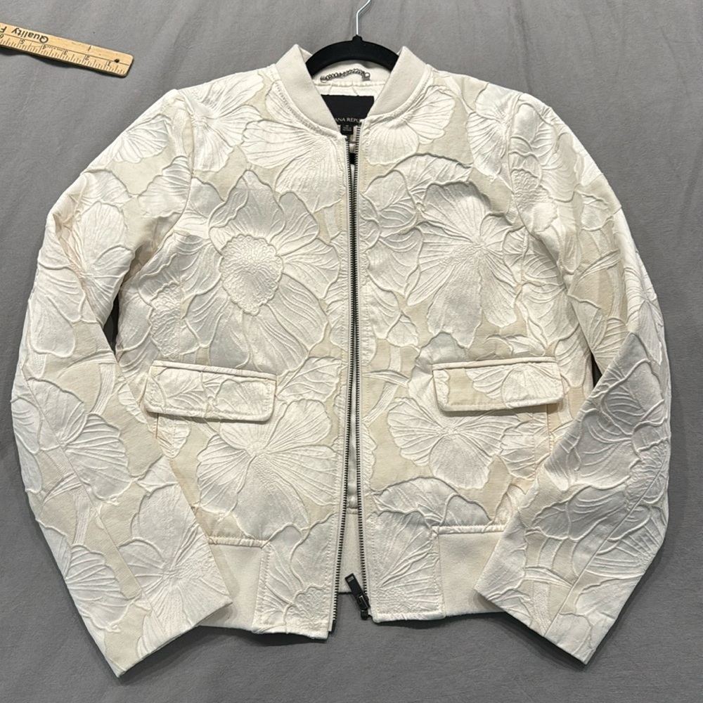 Banana republic, floral jacquard, bomber S